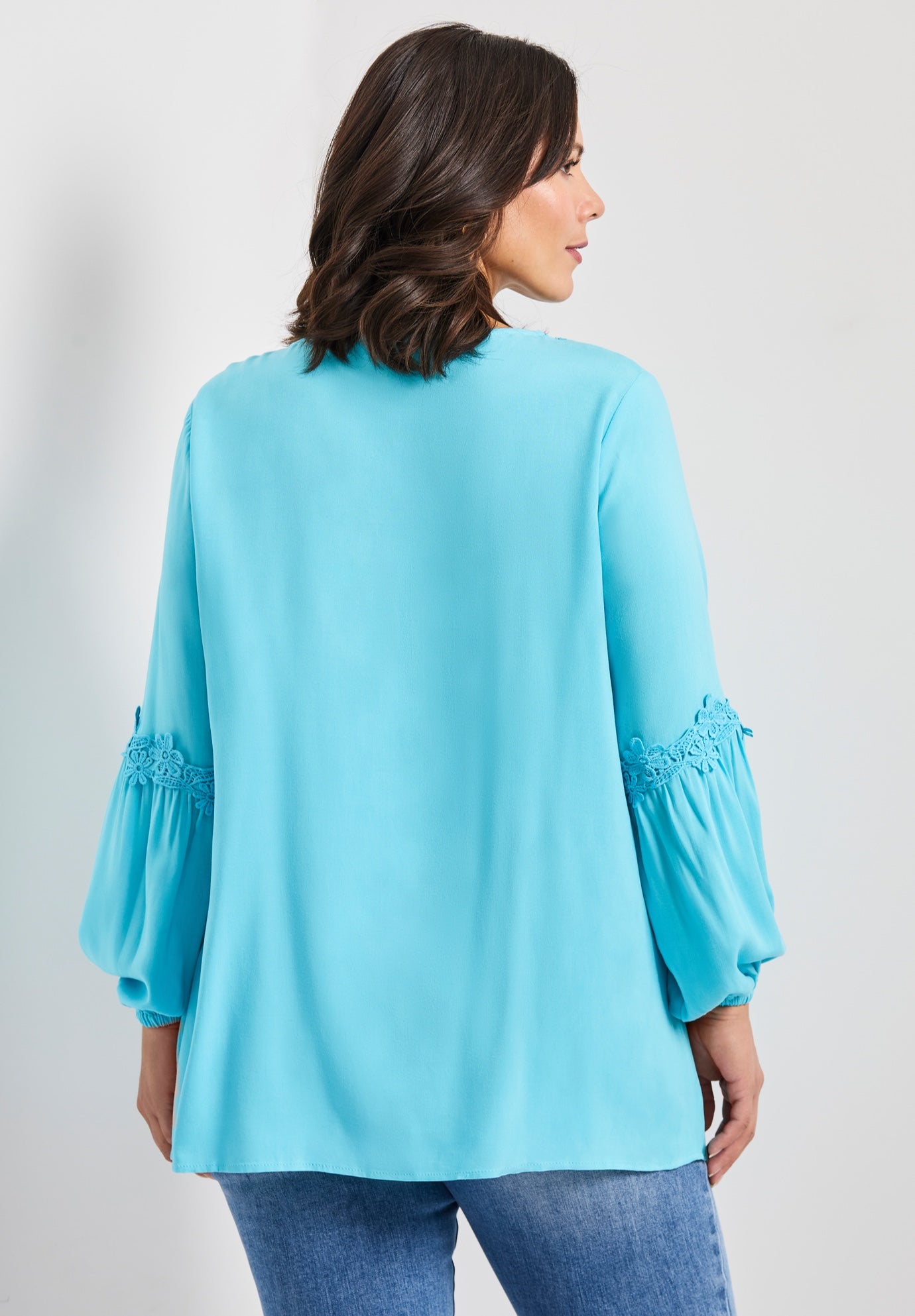 Crochet Lace Trim Top image number 2