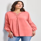 Crochet Lace Trim Top image number 0
