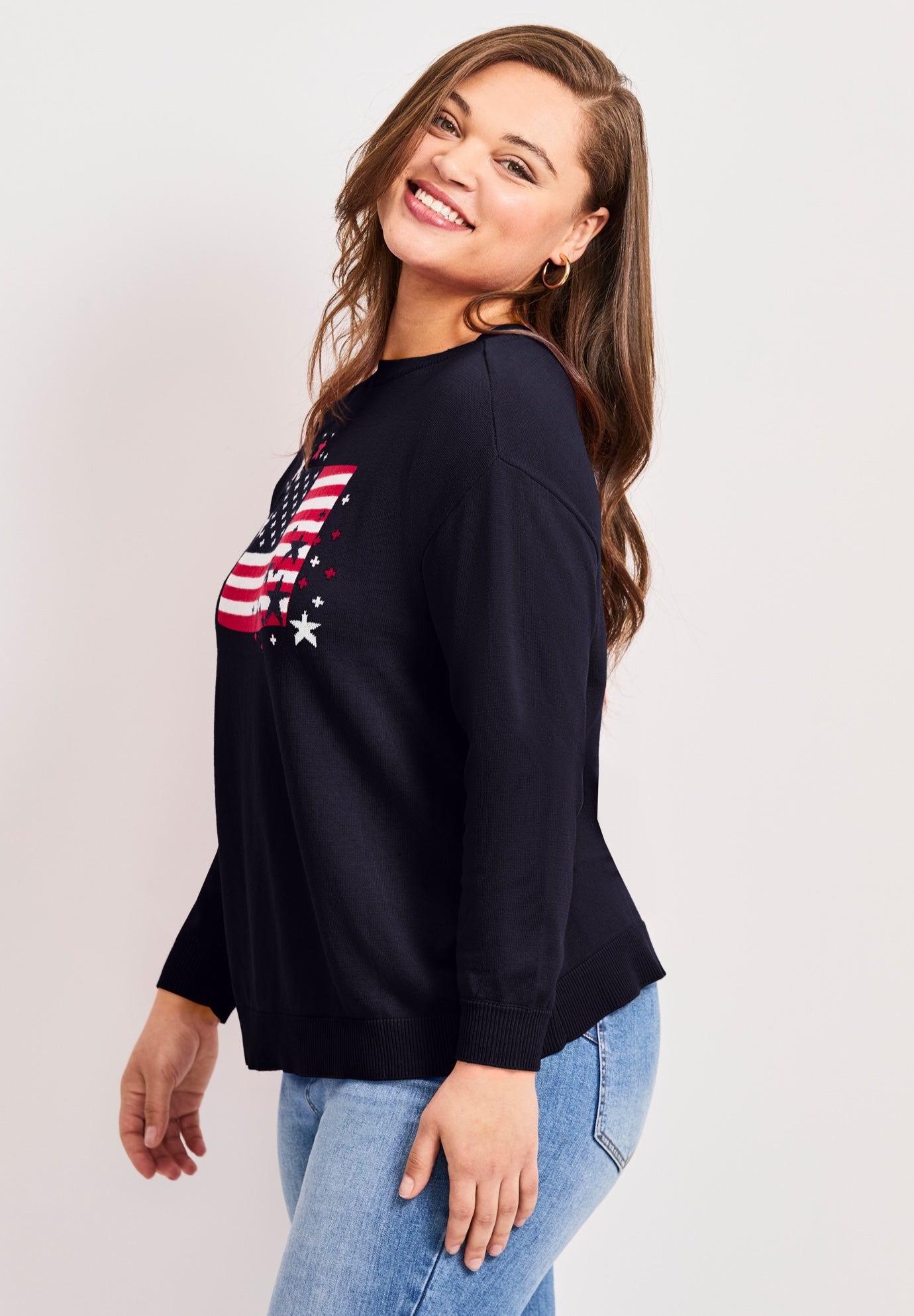 Americana Long Sleeve Crewneck image number 2