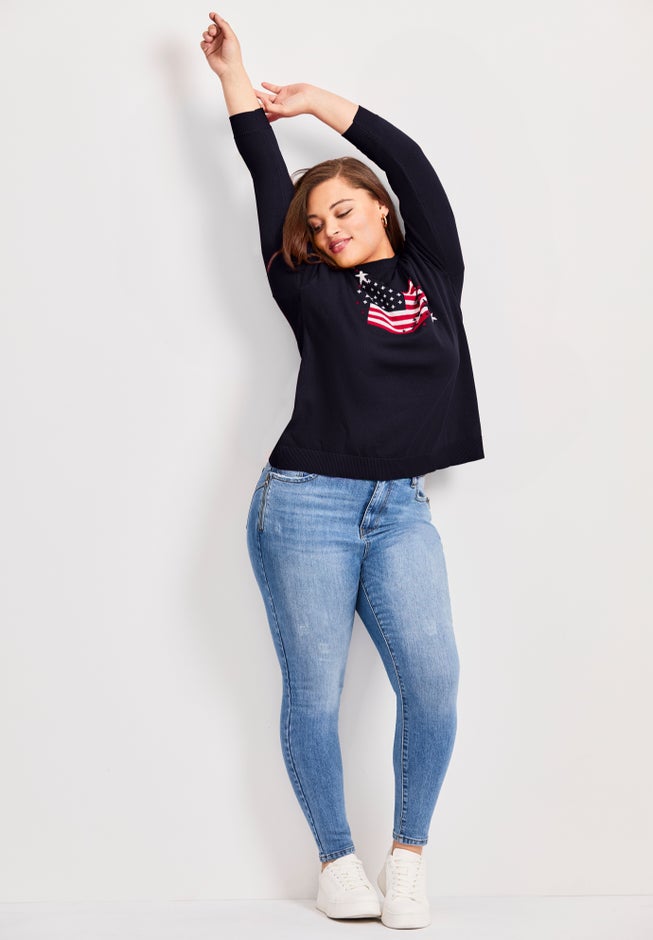 Americana Long Sleeve Crewneck image number 3
