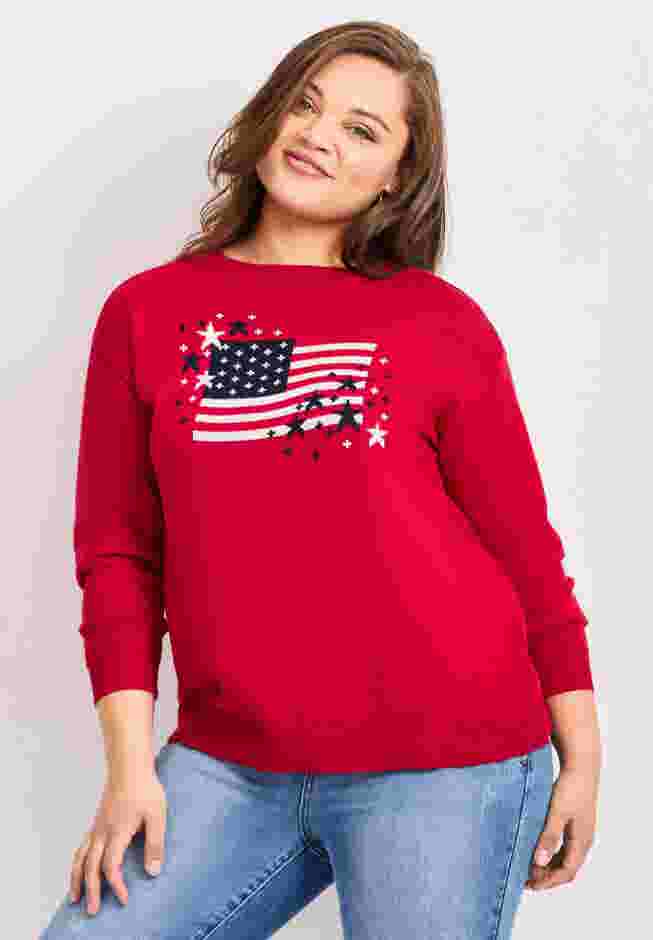 Americana Long Sleeve Crewneck image number 0