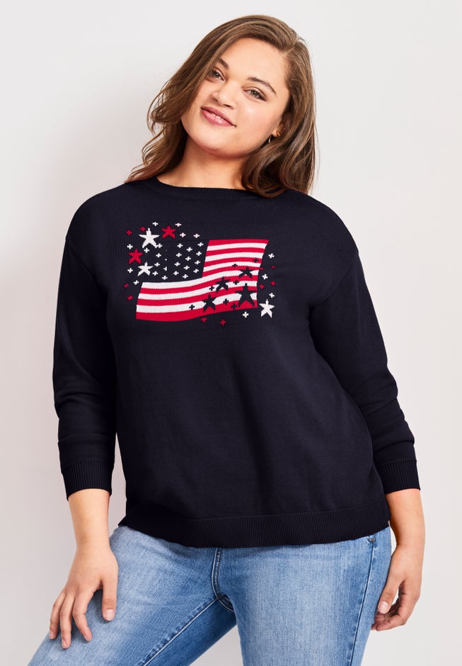 Americana Long Sleeve Crewneck image number 4