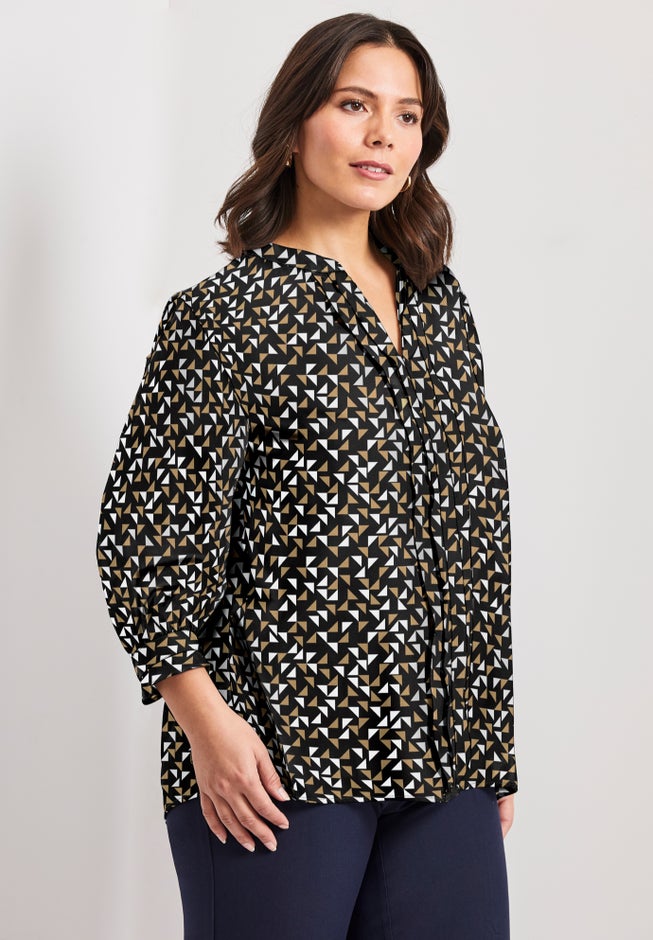 Pintuck Popover Top image number 3