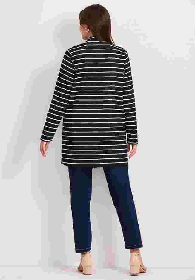 Striped Cascade Cardigan image number 1