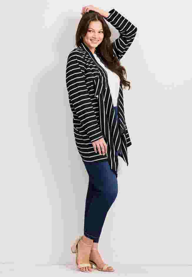 Striped Cascade Cardigan image number 2