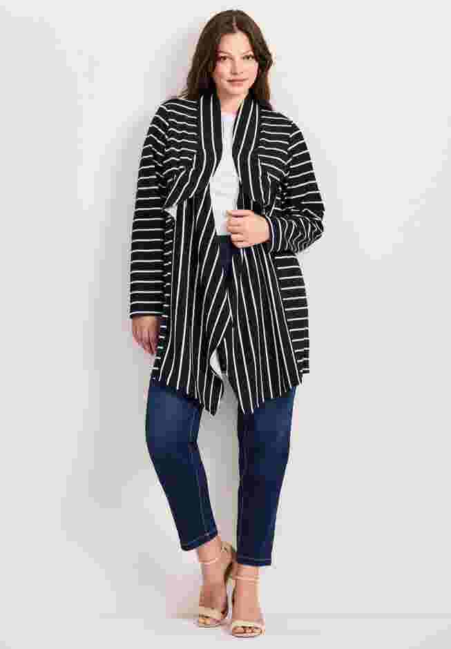 Striped Cascade Cardigan image number 0