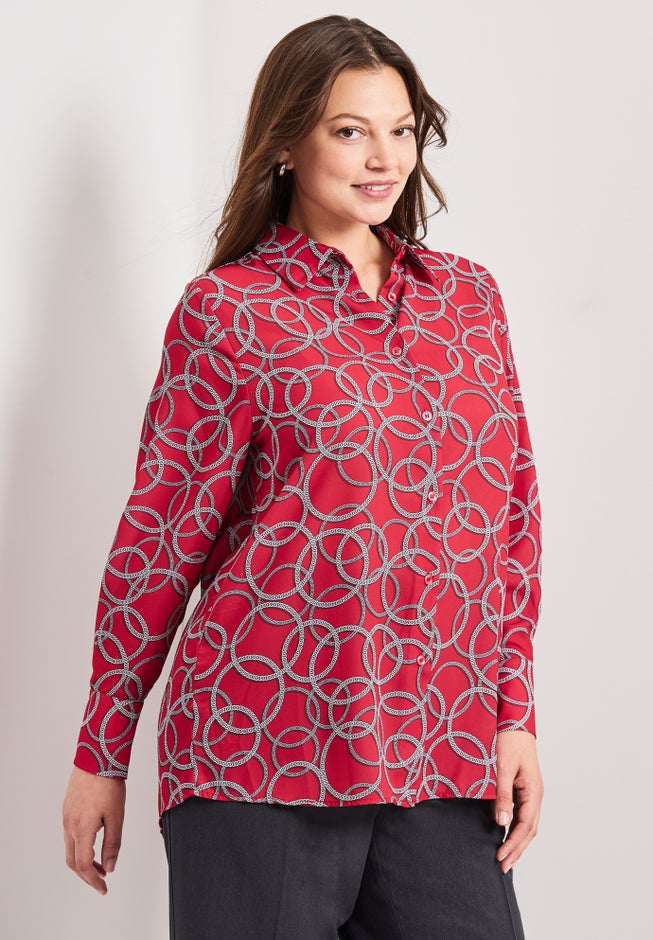 Button Front Blouse image number 3