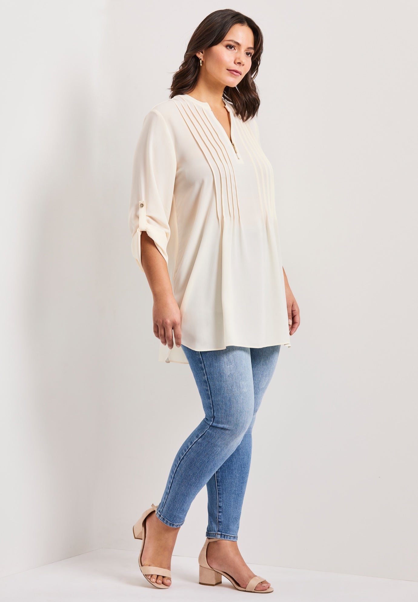 Roll Tab Zip Front Tunic image number 1