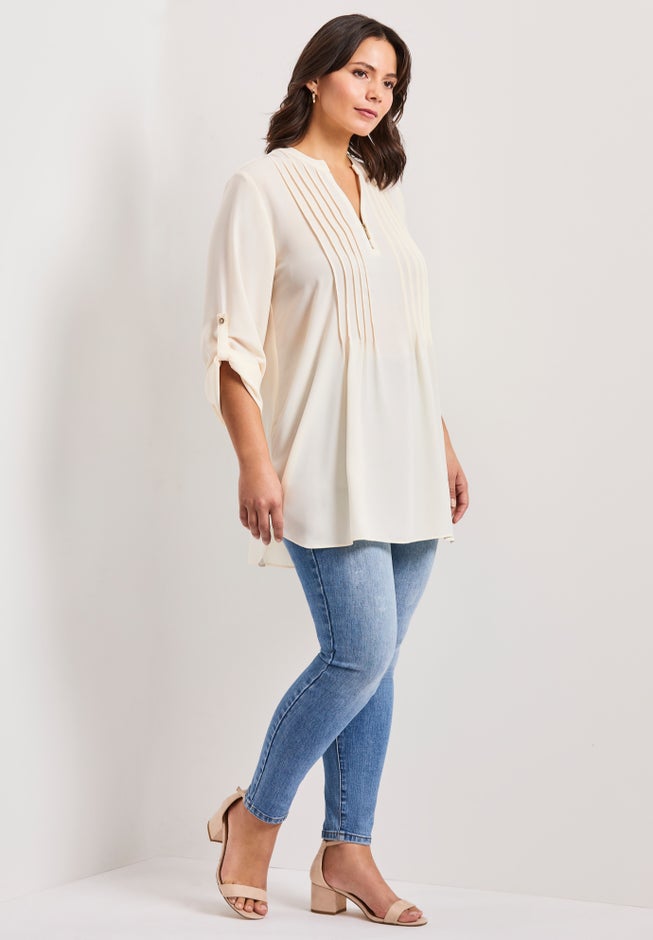 Roll Tab Zip Front Tunic image number 1