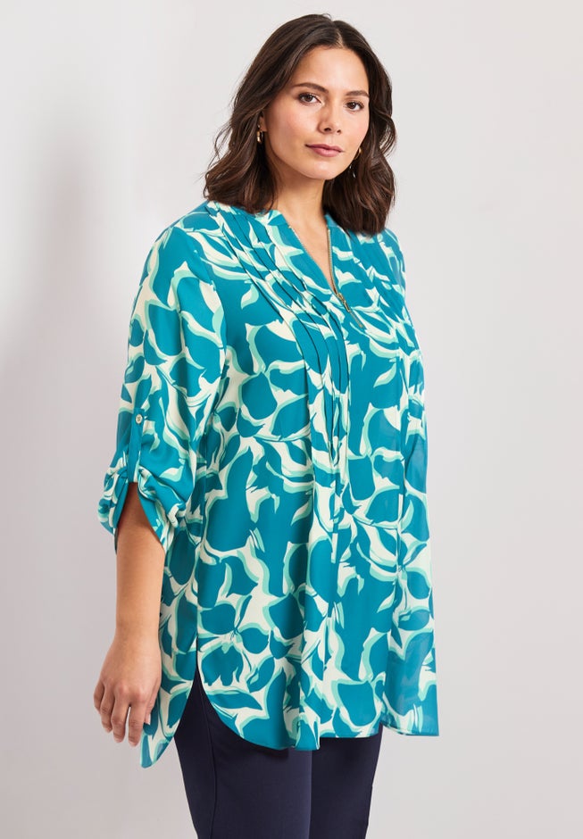 Roll Tab Zip Front Tunic image number 3