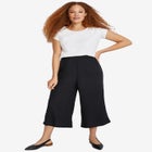 Wide-Leg Crop Pants image number null