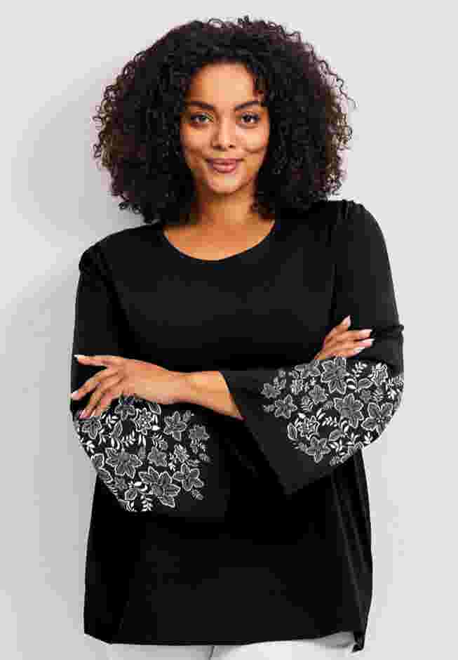 Novelty Bell Sleeve Top image number 0