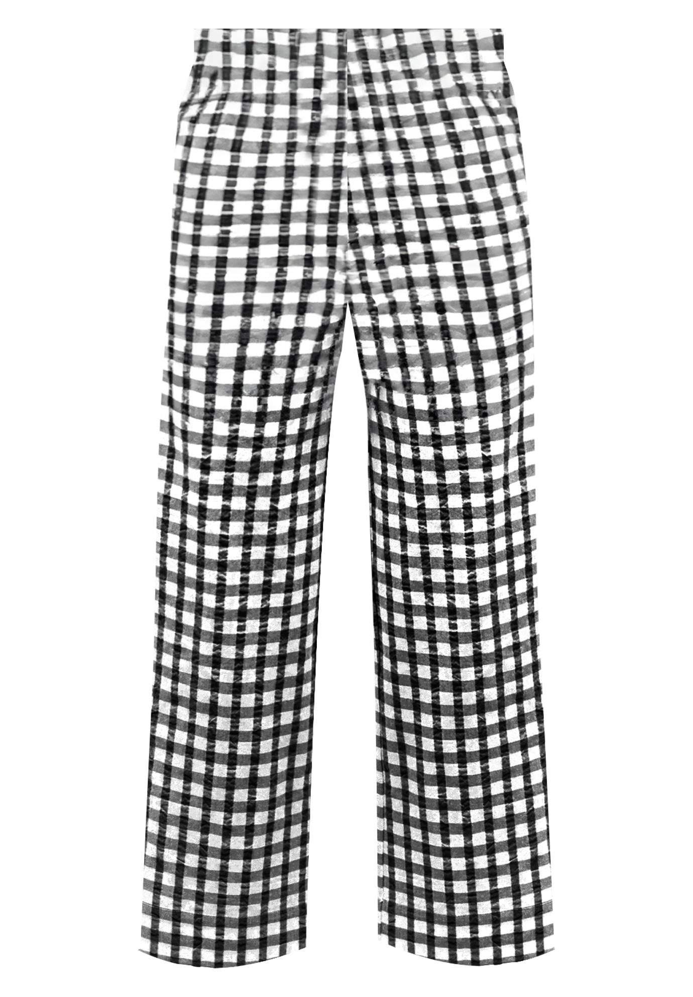 100% Cotton Wide Leg Gingham Seersucker Back Elastic Waist Crop Pants image number 2
