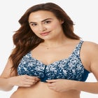 Scroll Embroidered Wireless Front-Close Bra  image number 0