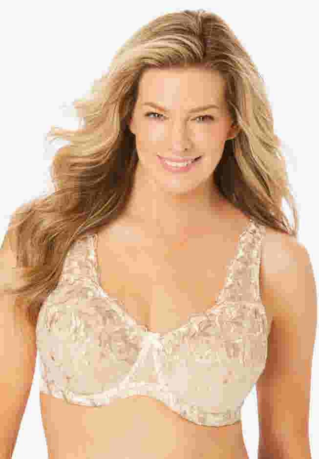 Embroidered Underwire Bra image number 0