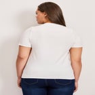 V-Neck Short Sleeve Graphic Tee image number null