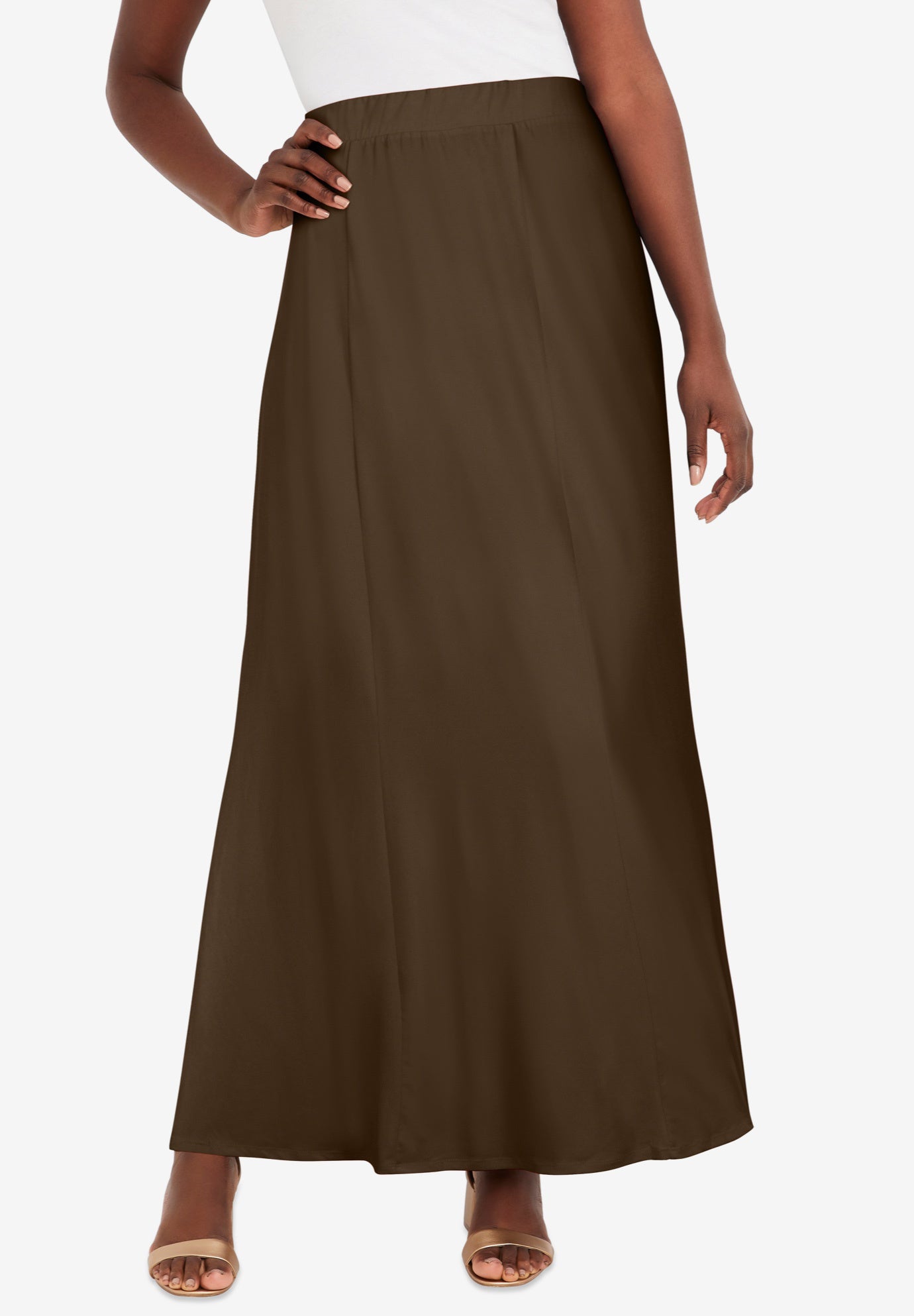 Stretch Knit Maxi Skirt image number 0