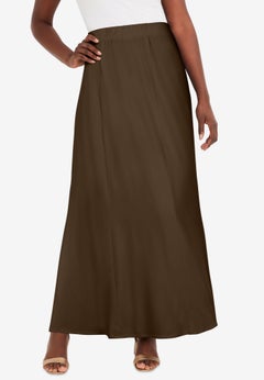 Stretch Knit Maxi Skirt