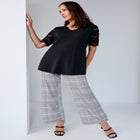 Stretch Knit Wide Leg Pant image number 0