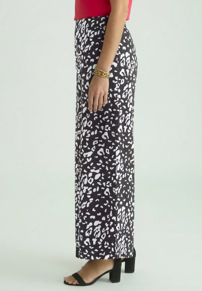 Stretch Knit Wide Leg Pant image number 2