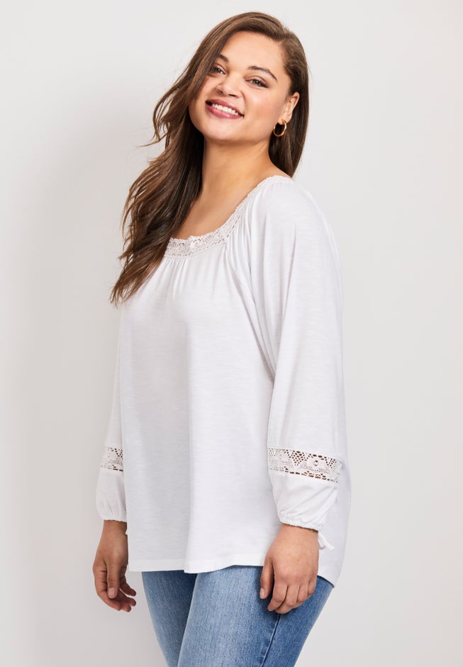 Crochet Trim Top image number 3