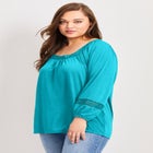 Crochet Trim Top image number null