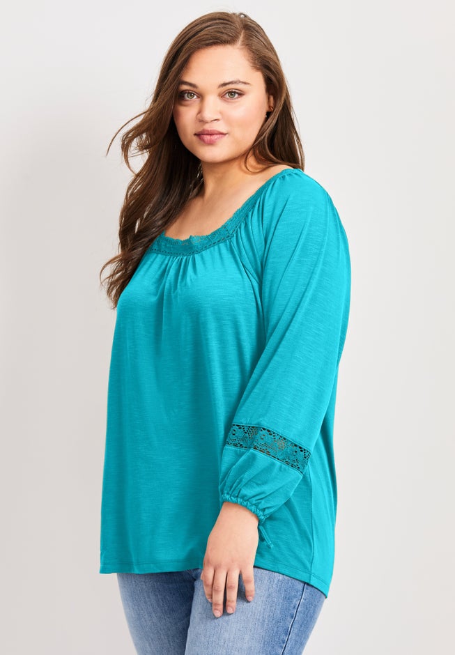 Crochet Trim Top image number 3