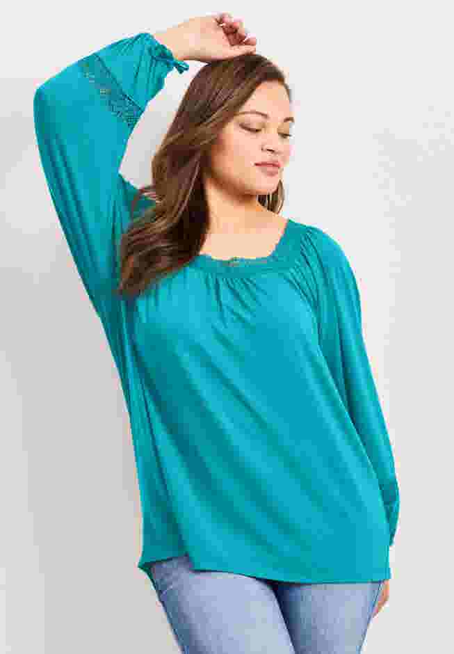 Crochet Trim Top image number 1