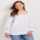 Crochet Trim Top image number null