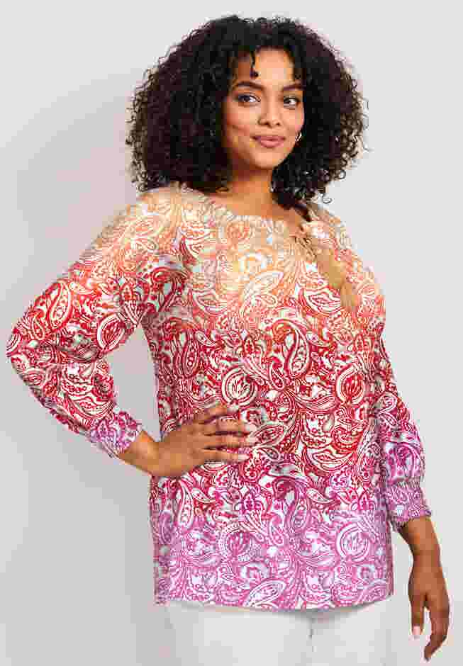 Ombre Print Top image number 2