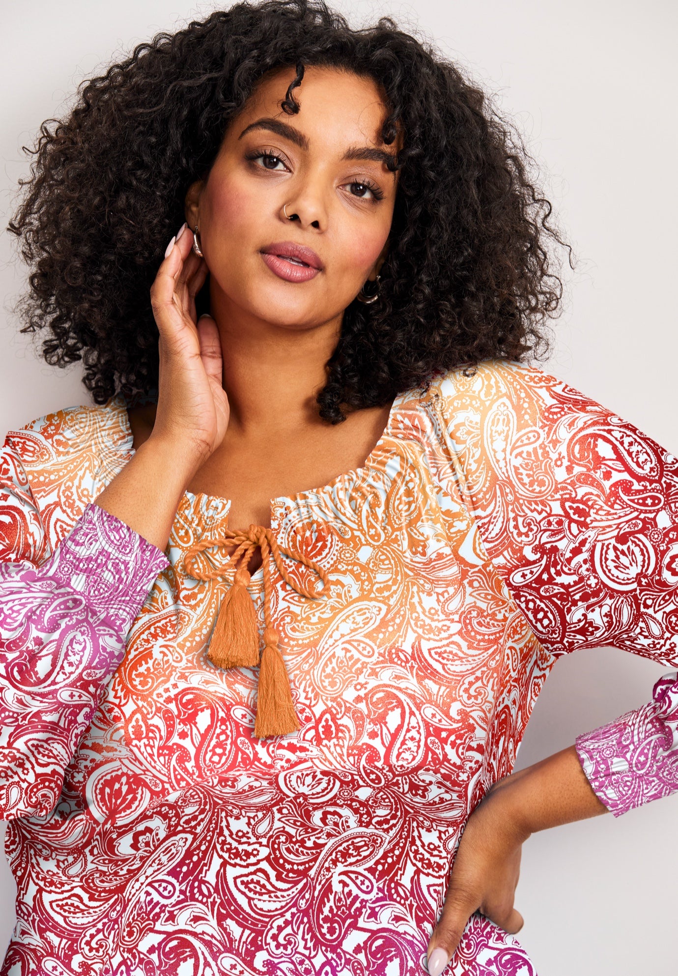 Ombre Print Top image number 1