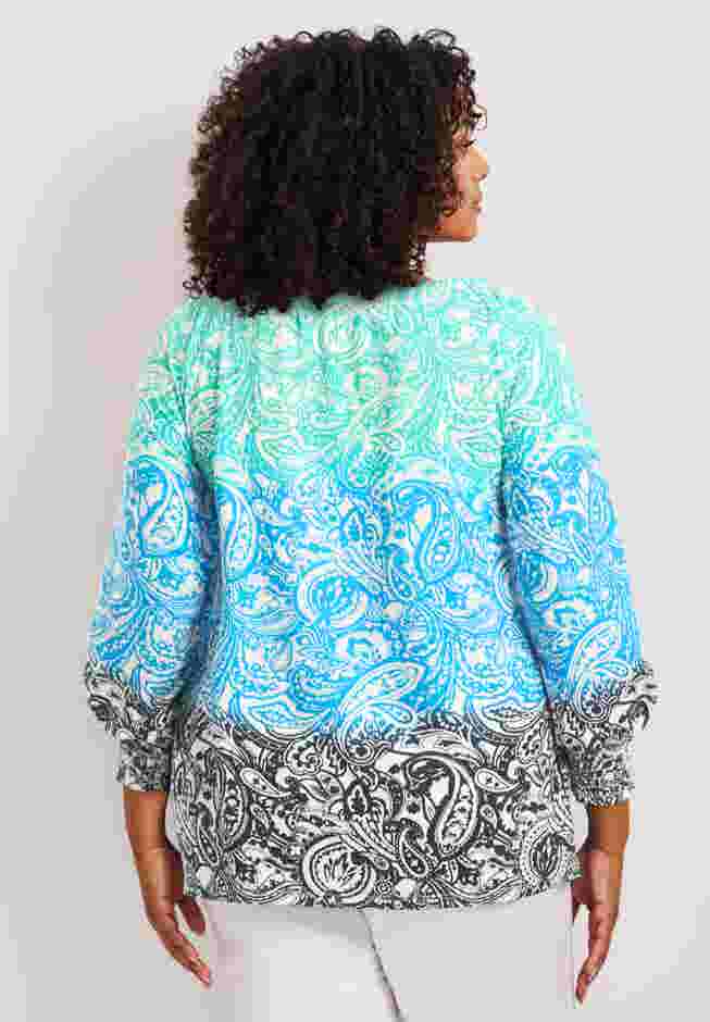 Ombre Print Top image number 1
