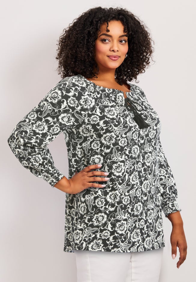 Ombre Print Top image number 3