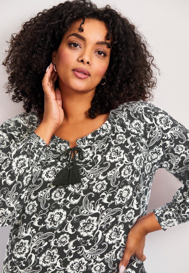 Ombre Print Top image number 1