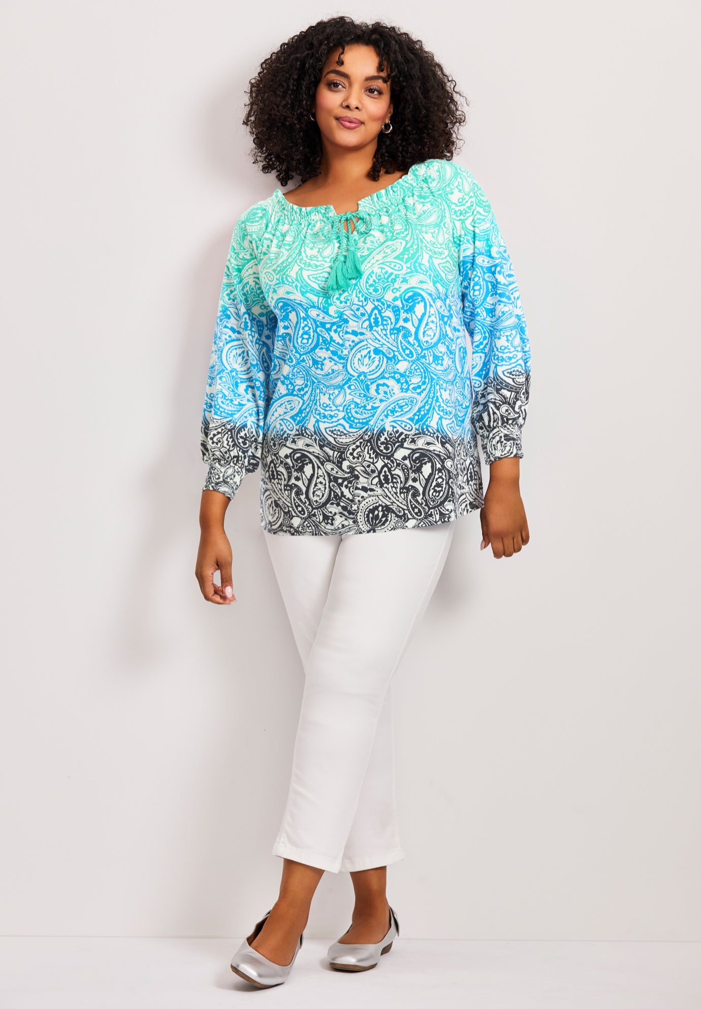 Ombre Print Top image number 0