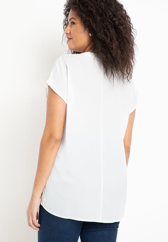 Notch Collar Blouse image number 1