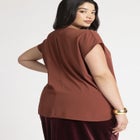 Notch Collar Blouse image number null