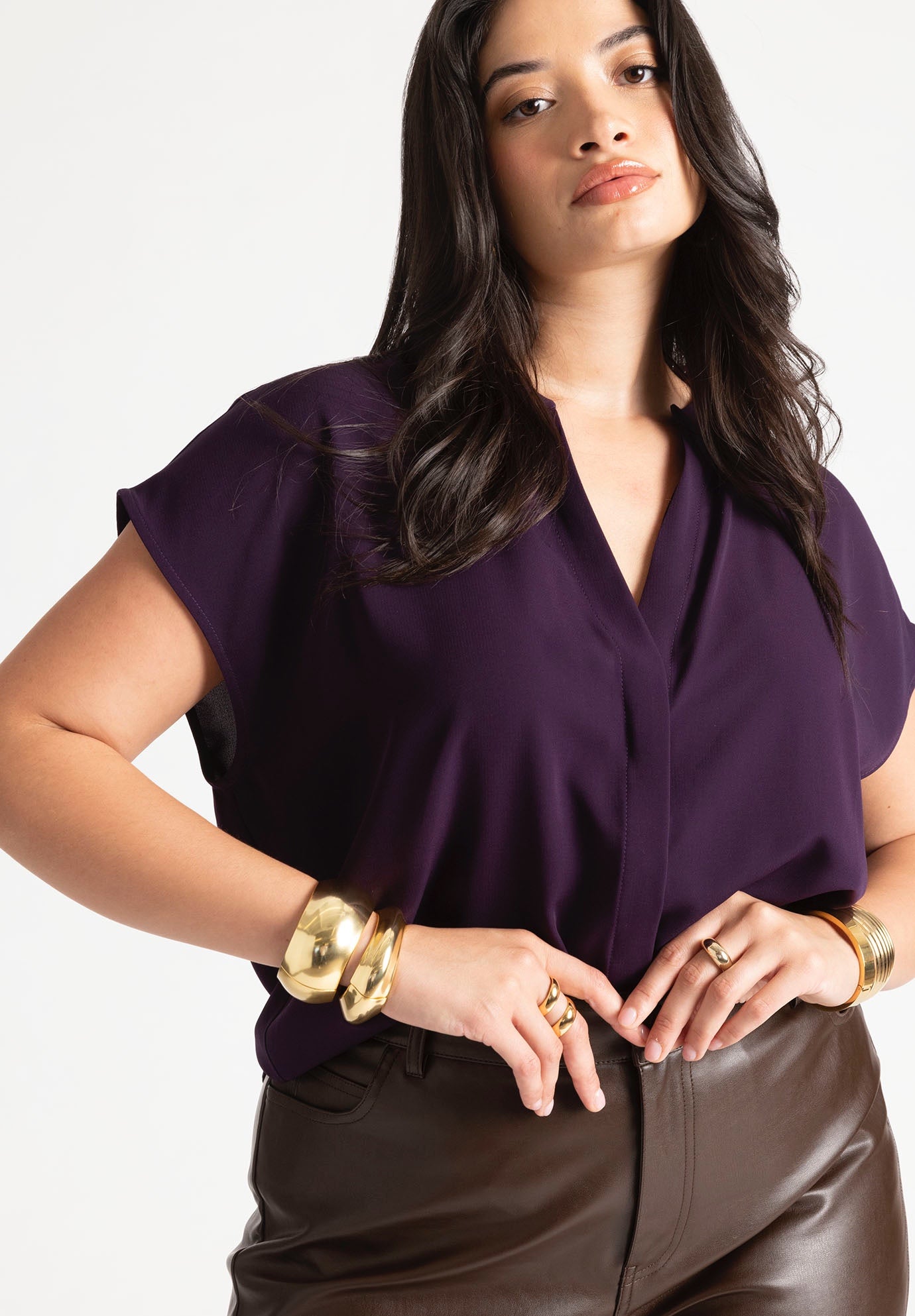 Notch Collar Blouse image number 0