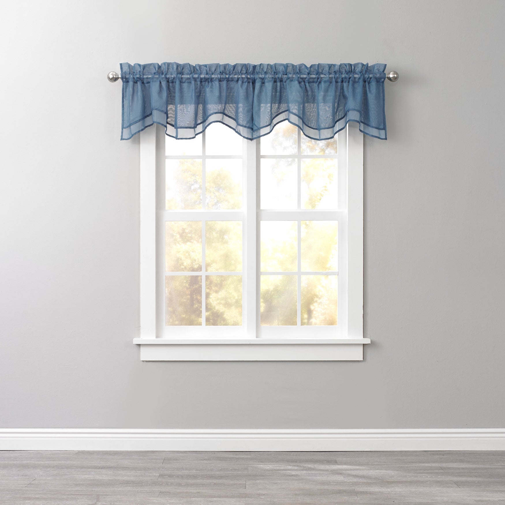 BH Studio Sheer Voile Layered Valance image number 0