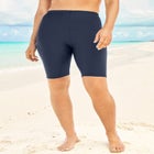 High-Waist Full-Coverage Swim Bike Short image number null