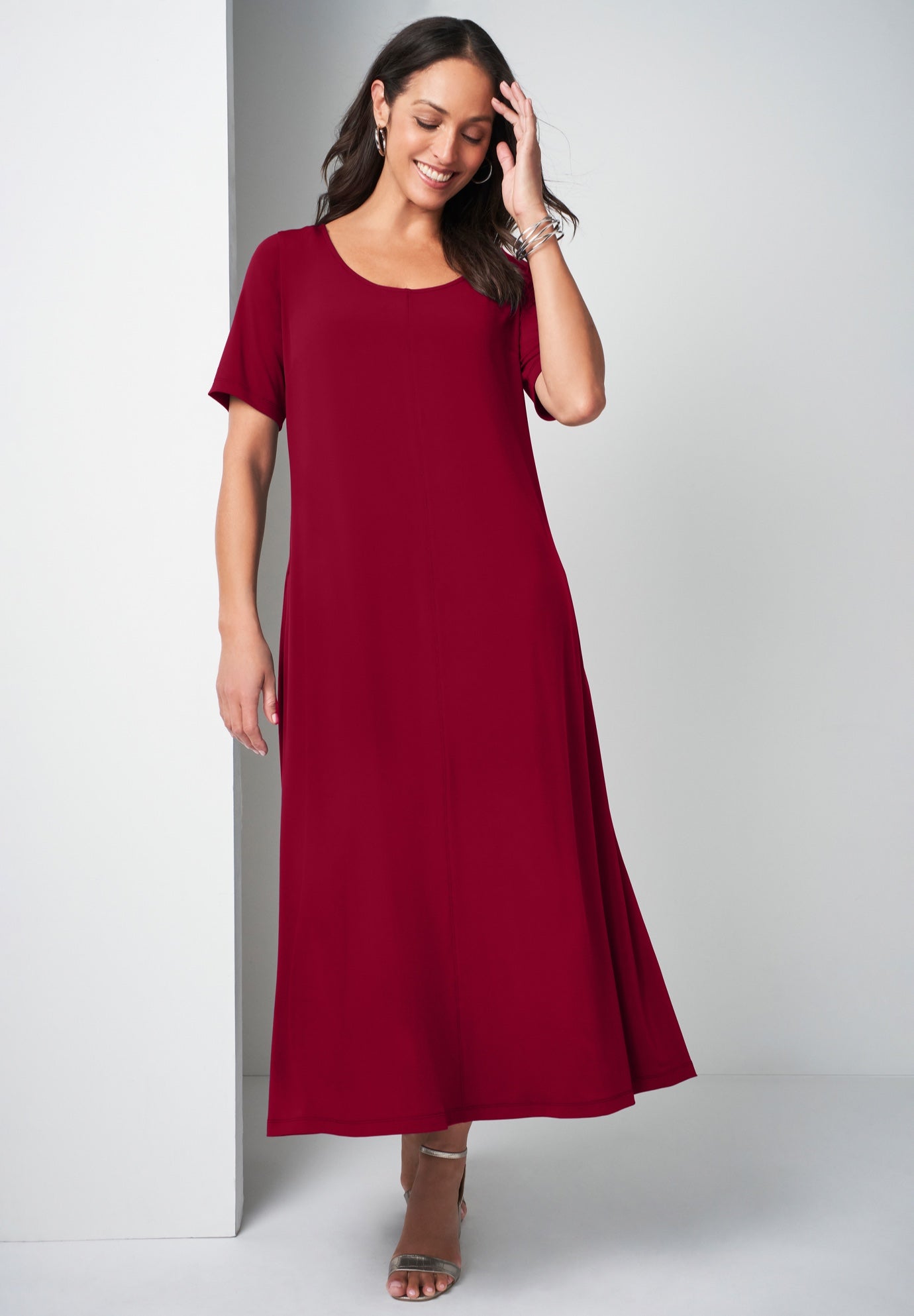 Belted 4-Piece Stretch Knit Wardrober image number 1