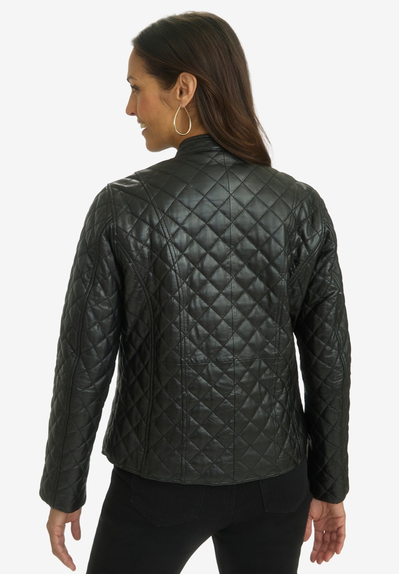 Leather Quilted Jacket image number 2