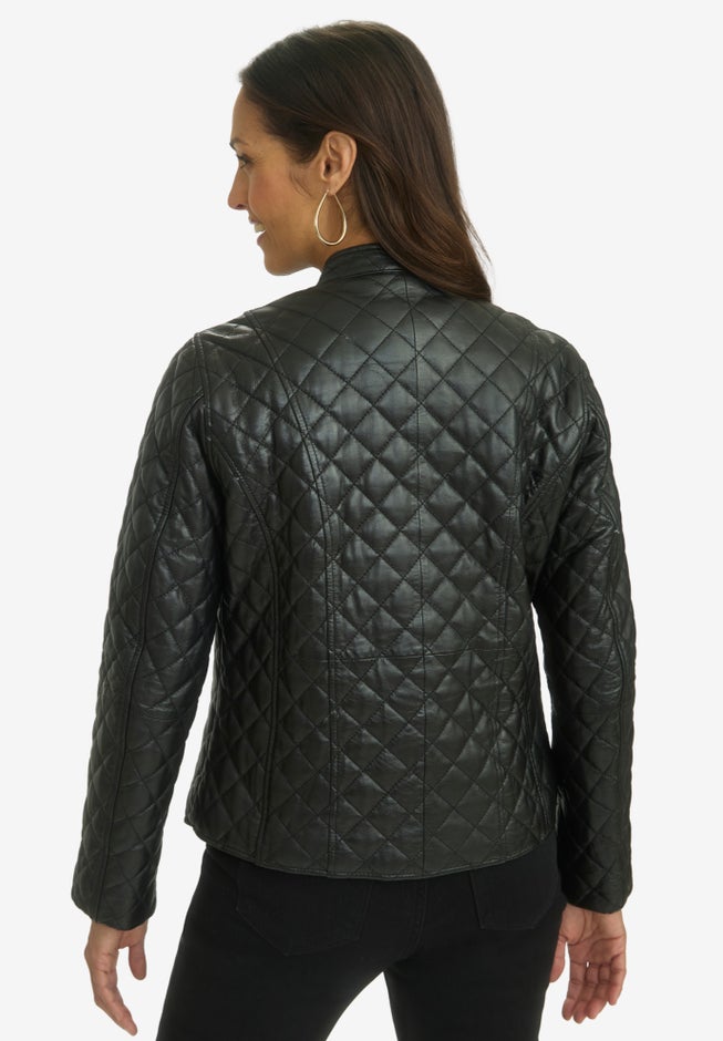 Leather Quilted Jacket image number 2