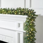 Pre-Lit Arrow-Tip 9' Garland image number 0