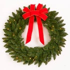 24" Pre-Lit Canadian Pine Arrow Tip Wreath image number 0