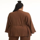 Tie Waist Knitted Kimono image number 1
