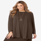 Stretch Knit Open Front Knit Topper image number null