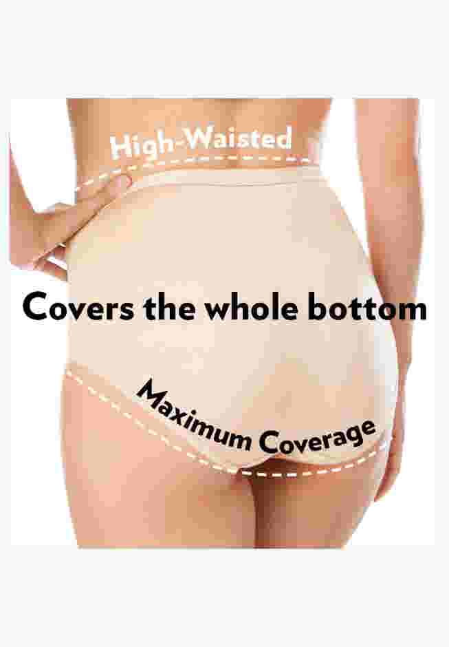 Cotton Spandex Comfort Waist Brief 2-Pack image number 3