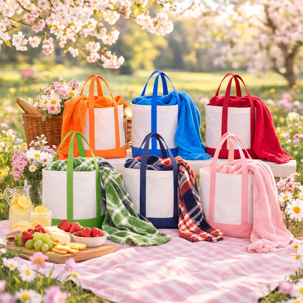 Tote Bag With Free Throw image number 10