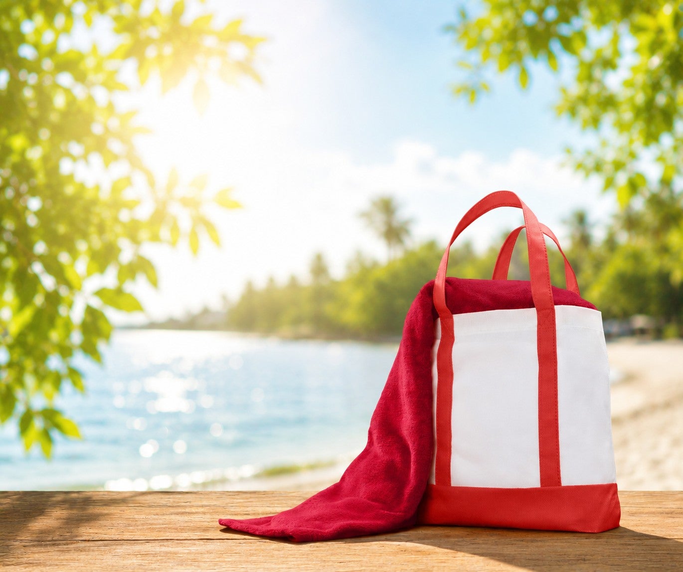 Tote Bag With Free Throw image number 0